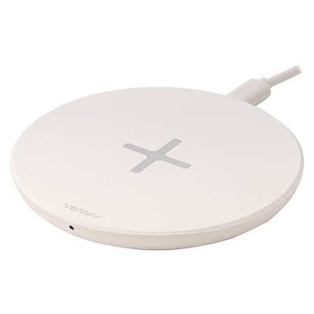 Ventev Wireless Chargepad 10W, White EWLSCHG10LEDVNV
